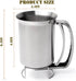 Stainless Steel Pancake Batter Dispenser, Batter Dispenser with Squeeze Handle, Professional Pancake Dispenser for Pancakes, Cupcakes, Muffins, and Waffles (900ml)