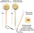 3 Pack AMERWASH PLUS Dish Brush with Wooden Handle, Natural Kitchen Brush for Dishes Vegetable, Pots and Pans, Tampico