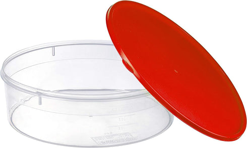 Zilpoo 2 Pack 10.5" Plastic Round Food Storage Containers with Lid, Covered Pie Keeper, Christmas Cookie, Cupcake