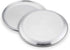 TeamFar 10 Inch Pizza Pan - Stainless Steel Pizza Tray for Oven Baking, Set of 2, Non Toxic & Dishwasher Safe