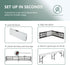 PayLessHere 6 (1) Portable FT Plastic Folding Bench for Outdoor Use, Complete with Carrying Handle for Picnics Camping