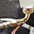 HYDRO MASTER Solid Brass Dishwasher Inlet Elbow, 3/8" OD Comp x 3/4" FNH
