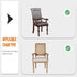 Deisy Dee Stretch Chair Slipcovers for Mid Century Accent Chairs (Dark Brown)