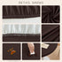 31 Inch (Coffee,31" Round Fitted PU Tablecloth with High Elastic Edge Dia Waterproof Oil Proof Table Cloth Anti-Scald