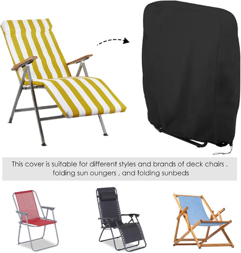 SXAOZYRS 2 Bag(32.3" 7.9" 36.6" Zero Gravity Chair Covers PCS, Outdoor Zero Gravity Folding Patio Chair Covers
