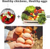 7.1 Inch 15.7 Inch Hanging Chicken Feeder - Large Iron Chicken Veggie Treat Ball - Sturdy Chicken Treat Holder