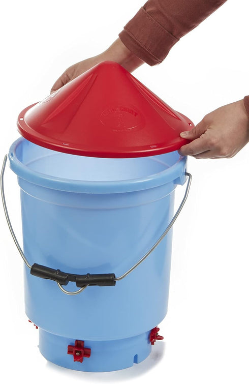 3 Little Giant Deluxe Hen Hydrator | Chicken Waterer | Poultry Water Dispenser | Made in USA | Gallon