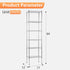 FDW 6 Tier Wire Shelving 17L x 12W x 64H, Adjustable Metal Shelves for Kitchen, Garage, Chrome