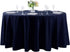 108 Inch Round Tablecloth - Washable Polyester Decorative Table Cover for Wedding Party Dining (Navy)