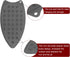 Silicone Iron Rest Pad, Multipurpose Hot Resistant Mat for Ironing Board, Compact Mat for Steam (Grey).