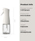 Zuutii Oil Sprayer for Cooking, 170ml Olive Oil Spray Bottle for Salad, BBQ, and Baking