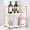 FSyueyun 2-Tier Bathroom Counter Organizer, Tool-Free Installation Vanity Makeup Tray for Skincare and Perfume Storage