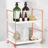 FSyueyun 2-Tier Bathroom Counter Organizer, Tool-Free Installation Vanity Makeup Tray for Skincare and Perfume Storage