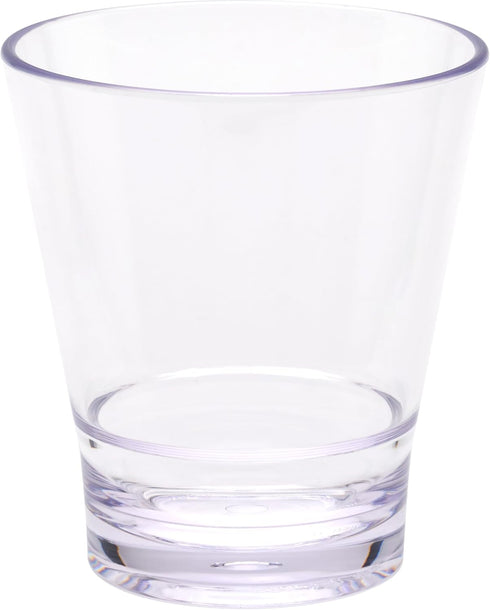 G.E.T. S-11-CL-EC 12 oz. Clear Rim-Full Stackable Glass, Break Resistant (Pack of 4)