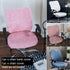 Office Chair Cover, Protective Computer Swivel Chair Cover, Stretchable Removable Design (Pink)