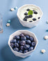 DELLING 8 oz Ramekins Set of 6, Porcelain Geometric Style for Baking Souffle, Ice Cream, Snack, Charcuterie Bowls, Oven