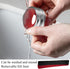 Stainless Steel Wine Bottle Collars, Durable Drip Rings, Simple Wine Drop Stopper with Felt (Red Waved)