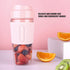 Electric Juicer Cup, Mini Portable USB Rechargeable Blender, Pink Mixing Bottle for Shakes, Fruit, Vegetables, 300ML