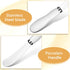 8 5.74 Inch Patelai Pcs Butter Spreader Knives, Stainless Steel Butter Knife with White Porcelain Handles Multipurpose