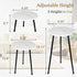 ARTORA 18 Inch (18.11' 9.25") Indoor Plant Stand, Mid Century Wood Plant Stool Adjustable White Corner Tall Plant Sand
