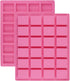 24-Cavity Rectangle Silicone Molds for Caramel Candy, Chocolate Truffles, Whiskey Ice Cubes, Fondant, Gummy Jelly