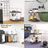 kaileyouxiangongsi 2-Tier Countertop Kitchen Spice Rack Standing Shelf, Corner Storage Shelf, Bathroom Organizer
