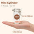 12 Pack 4 oz Set ComSaf Glass Spice Jars with Airtight Swing Top Lids, Small Clear Containers for Pantry Organization