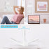 ELZO Small Desk Fan, 4000mAh Mini Foldable Travel Fan, Ultra-Quiet Battery Operated with 3 Speeds, 225° Tilt for Home,