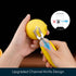 KITCHENDAO Citrus Lemon Peeler Zester Tool - Ultra Sharp Lemon Rind Twist Peeler Tool, Yellow