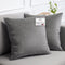lalaLOOM Velvet Throw Pillow Covers, Set of 2, 20x20 Decorative Square Pillows