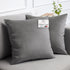lalaLOOM Velvet Throw Pillow Covers, Set of 2, 20x20 Decorative Square Pillows
