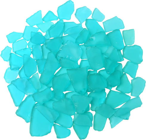 Sea Glass for Crafts, 16oz Frosted Seaglass Pieces for DIY Art Supplies, Vase Filler, Home Decor