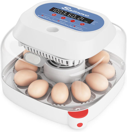 Sailnovo Incubators for Hatching Eggs 12 Egg Incubator with 4 Modes Temperature