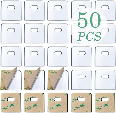 25 Sets (50 Pieces) of Clear Vertical Blind Repair Tabs/Blind Fixer Tabs for Vertical Blinds Replacement Slats
