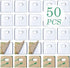 25 Sets (50 Pieces) of Clear Vertical Blind Repair Tabs/Blind Fixer Tabs for Vertical Blinds Replacement Slats