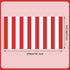 Peony Man 2 Pieces Red and White Striped Tablecloth - Plastic Waterproof Table Cover for Holiday Party Decoration