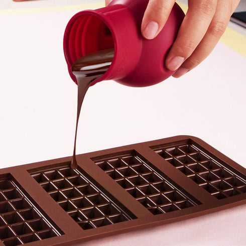 Webake Silicone Chocolate Melting Pot - Microwave Melt and Pour Candy Butter Warmer, Set of 2