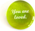 Lifeforce Glass Encouragement Stones, Set of 6, Motivational Quotes on Translucent and Opaque Glass