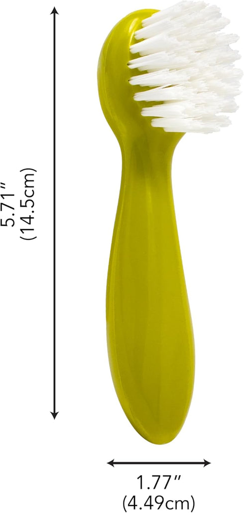 Joie Potato Scrub Brush - Ergonomic Easy Grip Handle for Cleaning Vegetables and Fruits, BPA-Free, Dishwasher Safe,