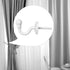 2 Pairs Curtain Hooks for Drapes - European Style White Window Curtain Holdback Hooks, Heavy Duty Wall Mounted