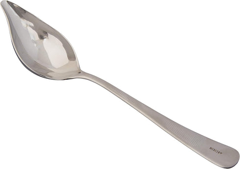 Mercer Culinary 18-8 Stainless Steel Saucier Spoon, Tapered Spout, 8-1/2 Inch, Silver