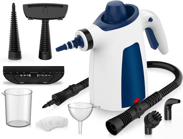 Handheld Steam Cleaner, Steam Cleaner with 9pcs Accessories & Safety Lock, 350ML