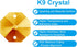 K9 2 100 Pack 14mm PATIKIL Crystal Octagon Beads Holes Pendants, Chandelier Prisms Parts Ornaments Hanging Beads