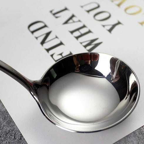 7.6'' Gravy Ladle Sauce Soup Spoon - Heavy Duty 18/10 Stainless Steel for Small Dishes (2 pcs)