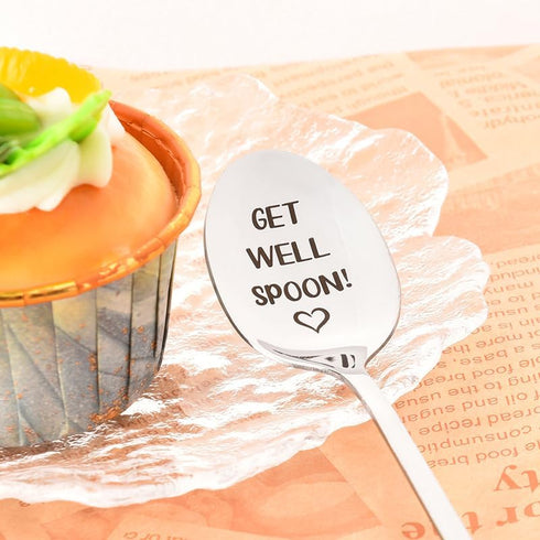 Get Well Spoon Gifts for Best Friend, Inspirational Motivational Gift for Sister Brother, Birthday Graduation Gifts for