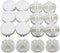 16-Pack Plastic Grid Organizer Connectors, White Wire Cube Connectors for Modular Closet Storage and Metal Shelving