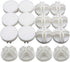 16-Pack Plastic Grid Organizer Connectors, White Wire Cube Connectors for Modular Closet Storage and Metal Shelving