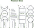 16inch 4 Pack Wellsign Indoor Plant Trellis for Climbing Plants, Small Garden Metal Trellis for Potted Plants Outdoor