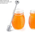 Fdit Solid Stainless Steel Honey Dipper Drizzler Stirrer Spoon Mixing Stick Tool