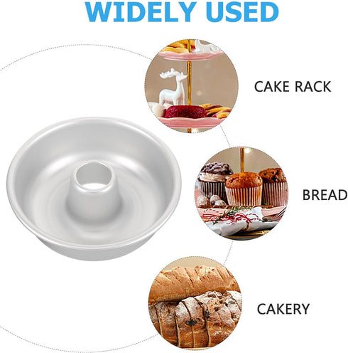Ifundom Cheesecake Pan, Round Chimney Pudding Cake Pan, Non-Stick Baking Pan for Cake Grinding Wheel
